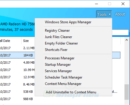 HiBit Uninstaller forced uninstall workflow screenshot